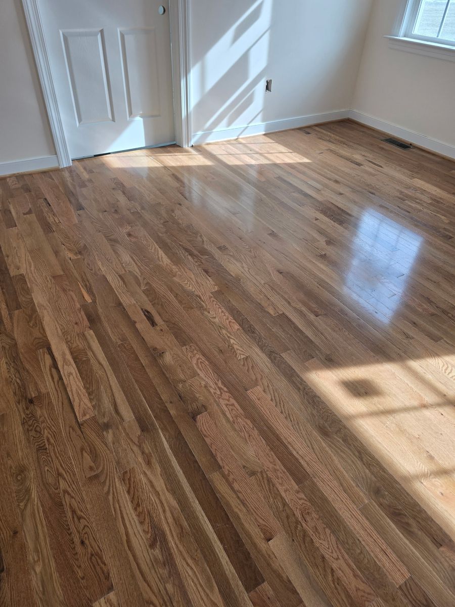 Refinishing hardwood flooring for Jason Tench Flooring LLC in Richmond, VA