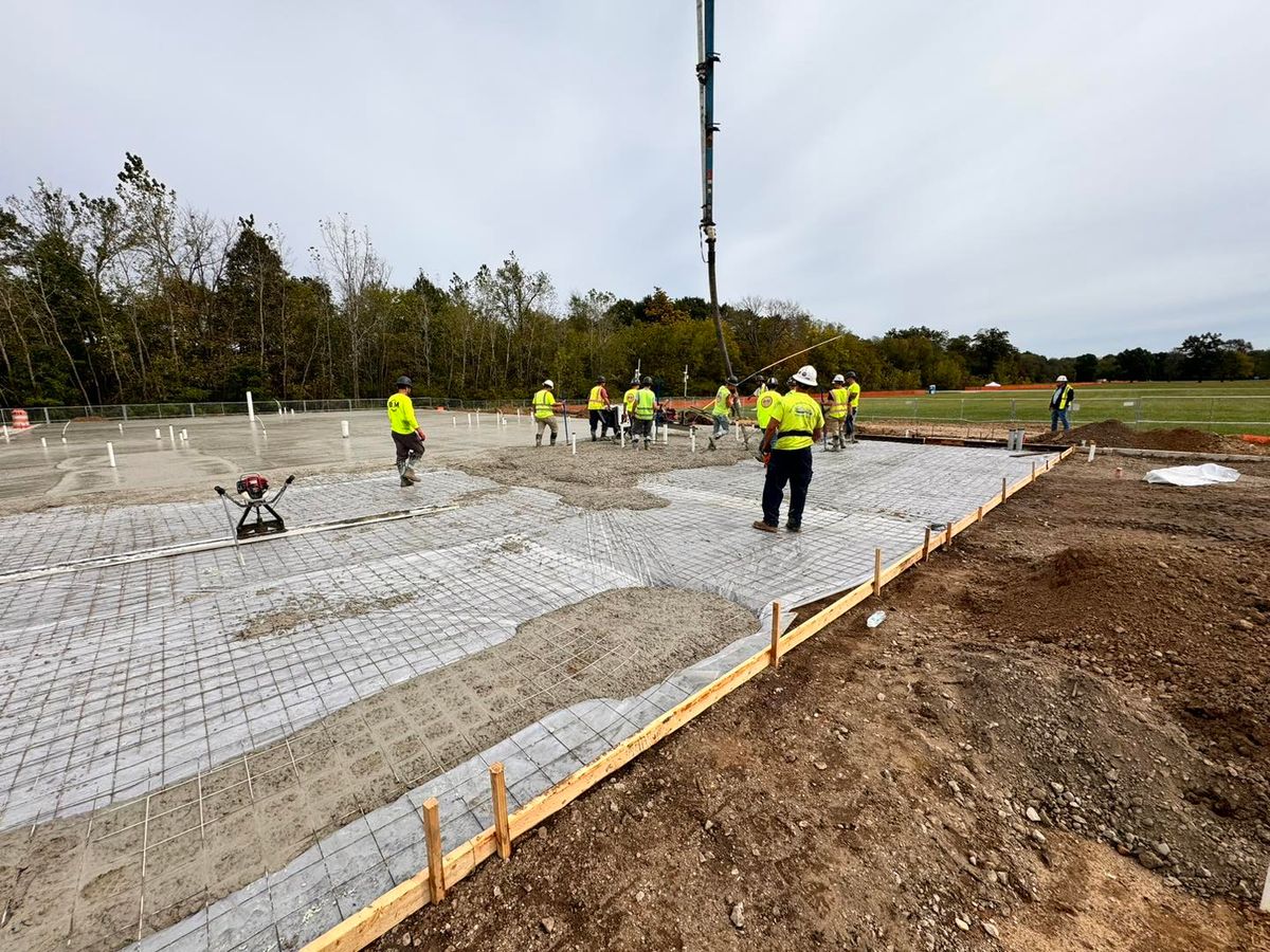 Commercial Concrete for B&M Builders in Bremen, IN