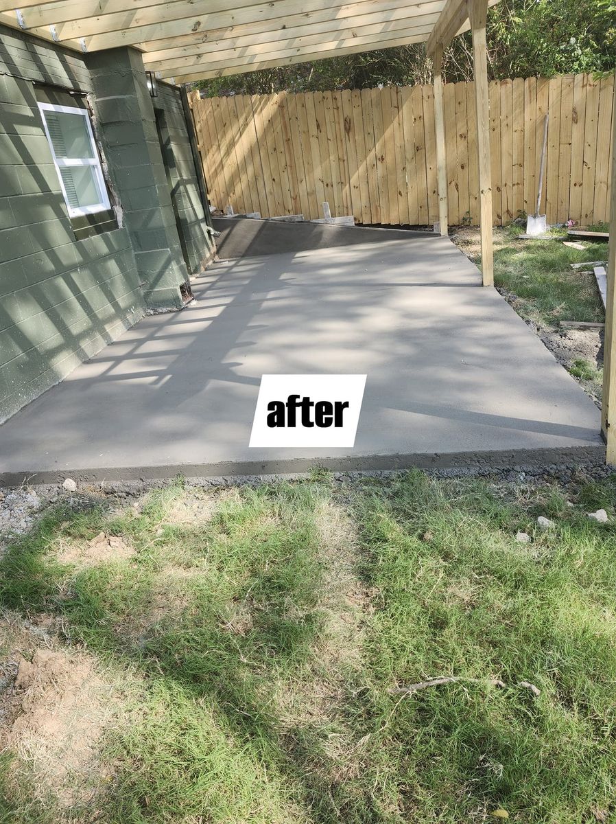 Concrete for Mr. Concrete Outdoor Services in Nashville, TN