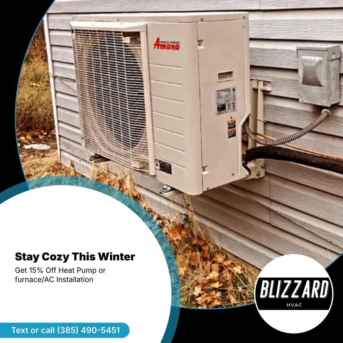 Heat Pump Installation for Blizzard HVAC in West Valley City, UT
