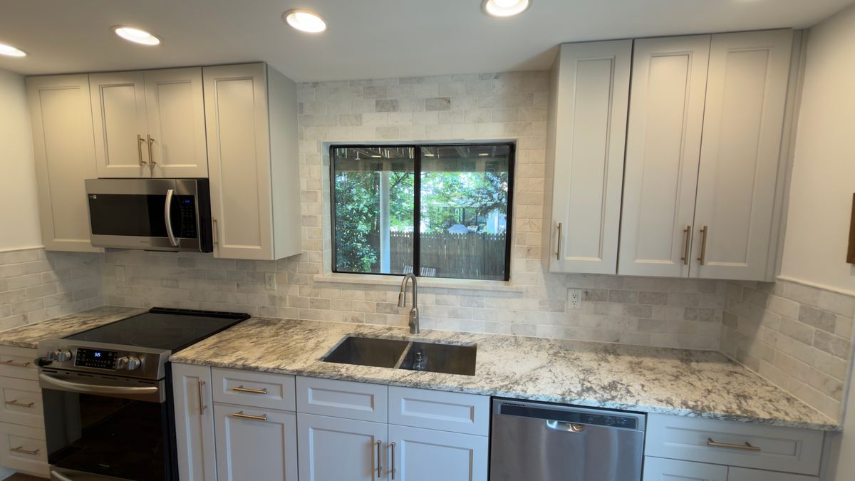 Kitchen Backsplash Installation for Alpha Tiles LLC in Atlanta, GA