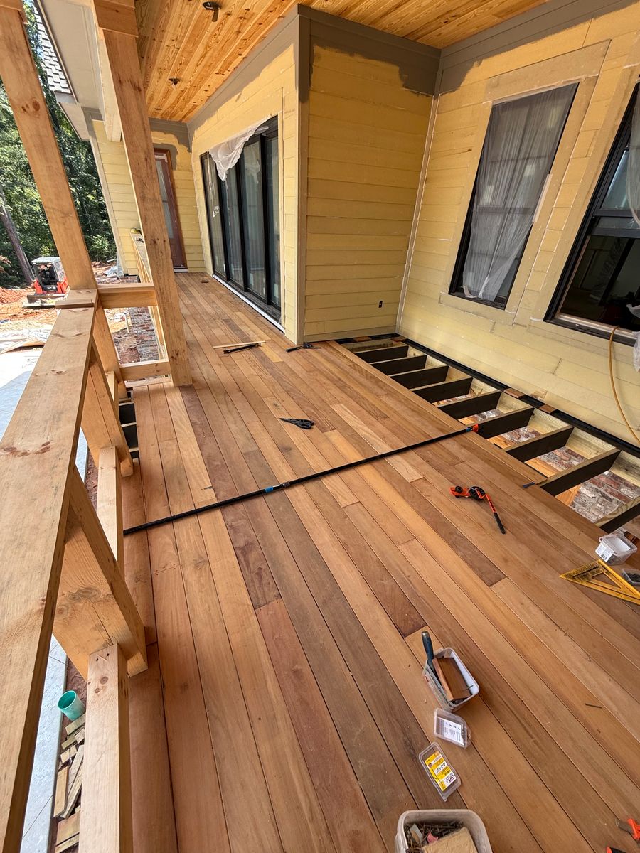 Deck and Patio building for Arrowhead Property Solutions in Fort Valley, GA