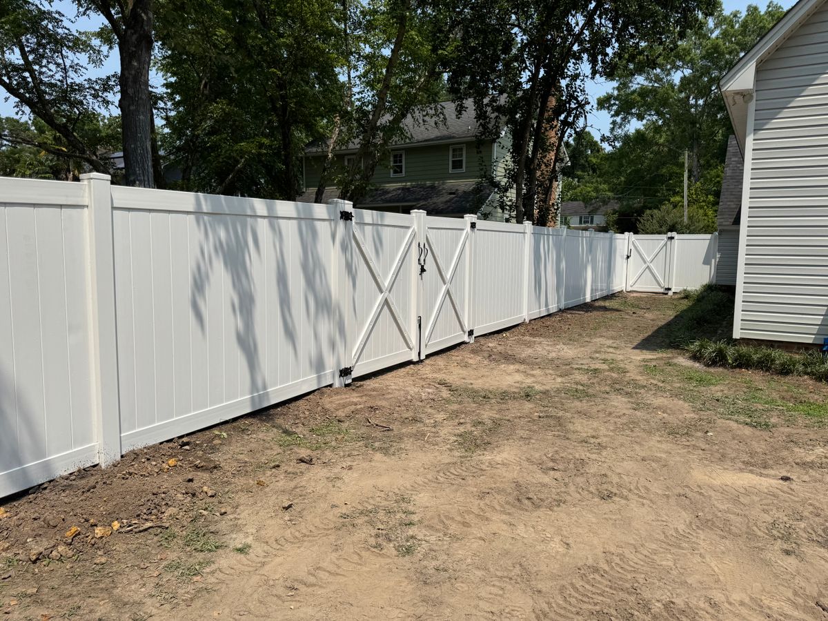 Vinyl for 4 In The Fire Fencing LLC in Darlington, SC