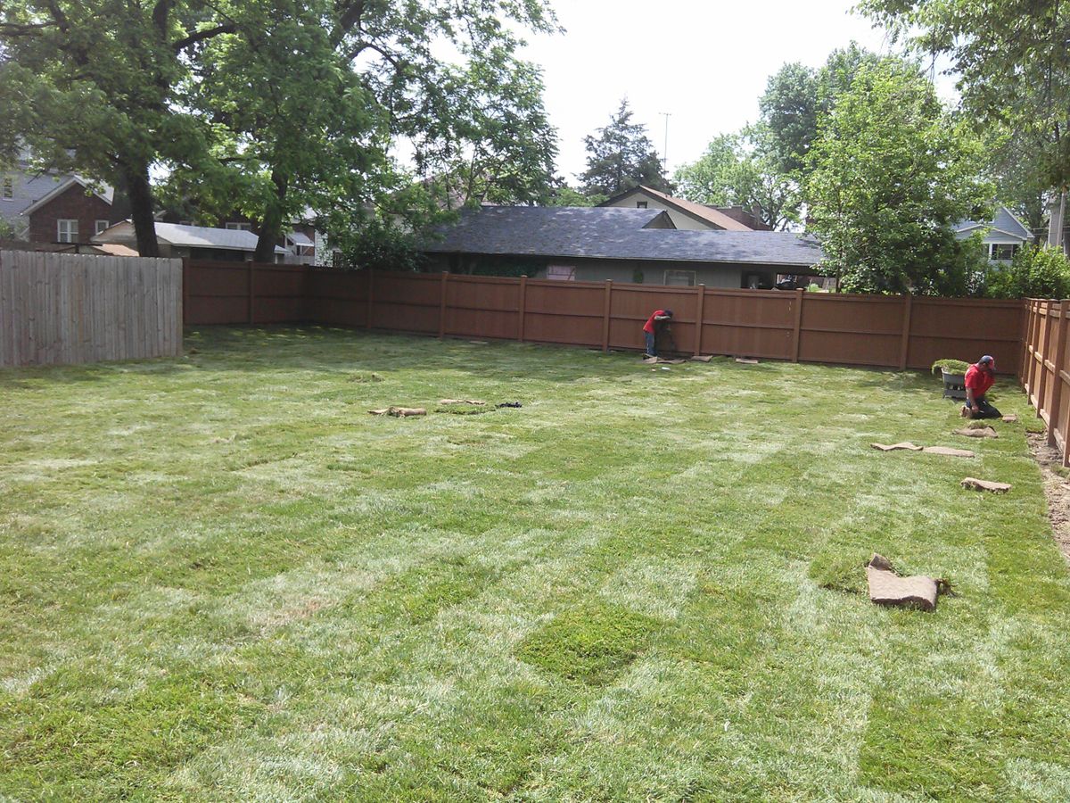 Sod Installation for VQ Land & Stone in St. Louis, MO