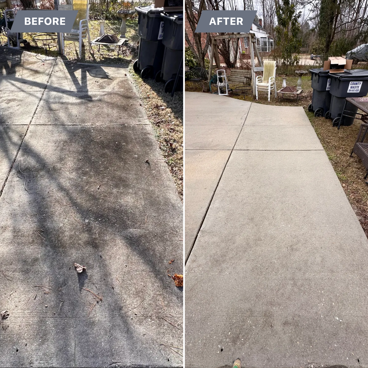 Driveway Cleaning for LeafTide Solutions in Richmond, VA