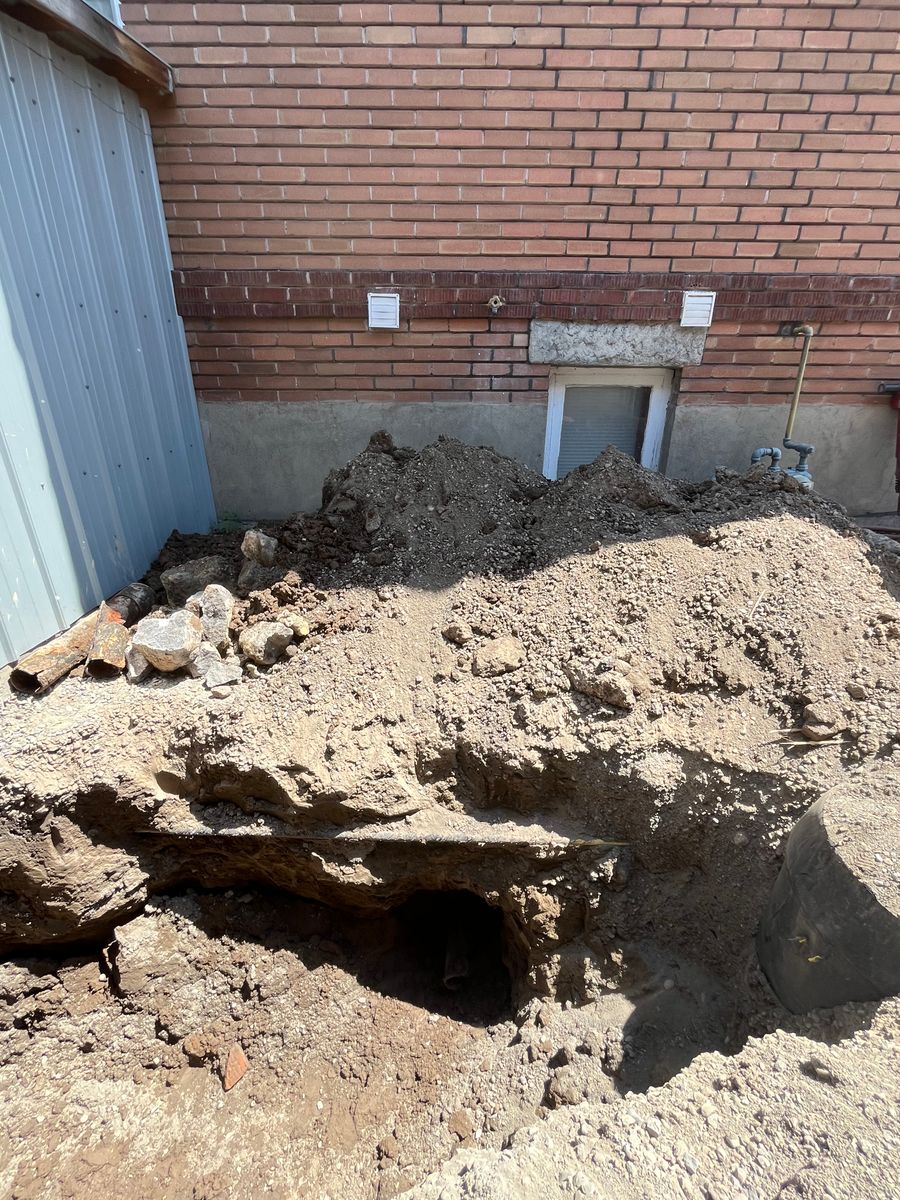 Utility lines/trenches for SilverStone Excavation in Rigby, ID