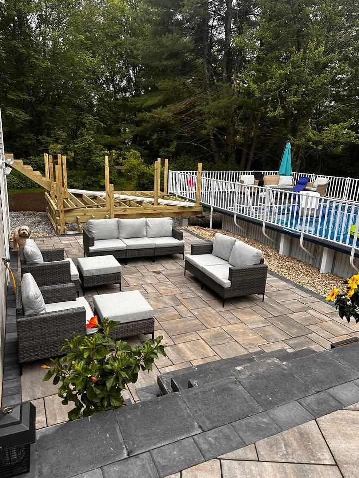 Patio Design & Construction for Z. Hastings Landscape Construction in Templeton, MA