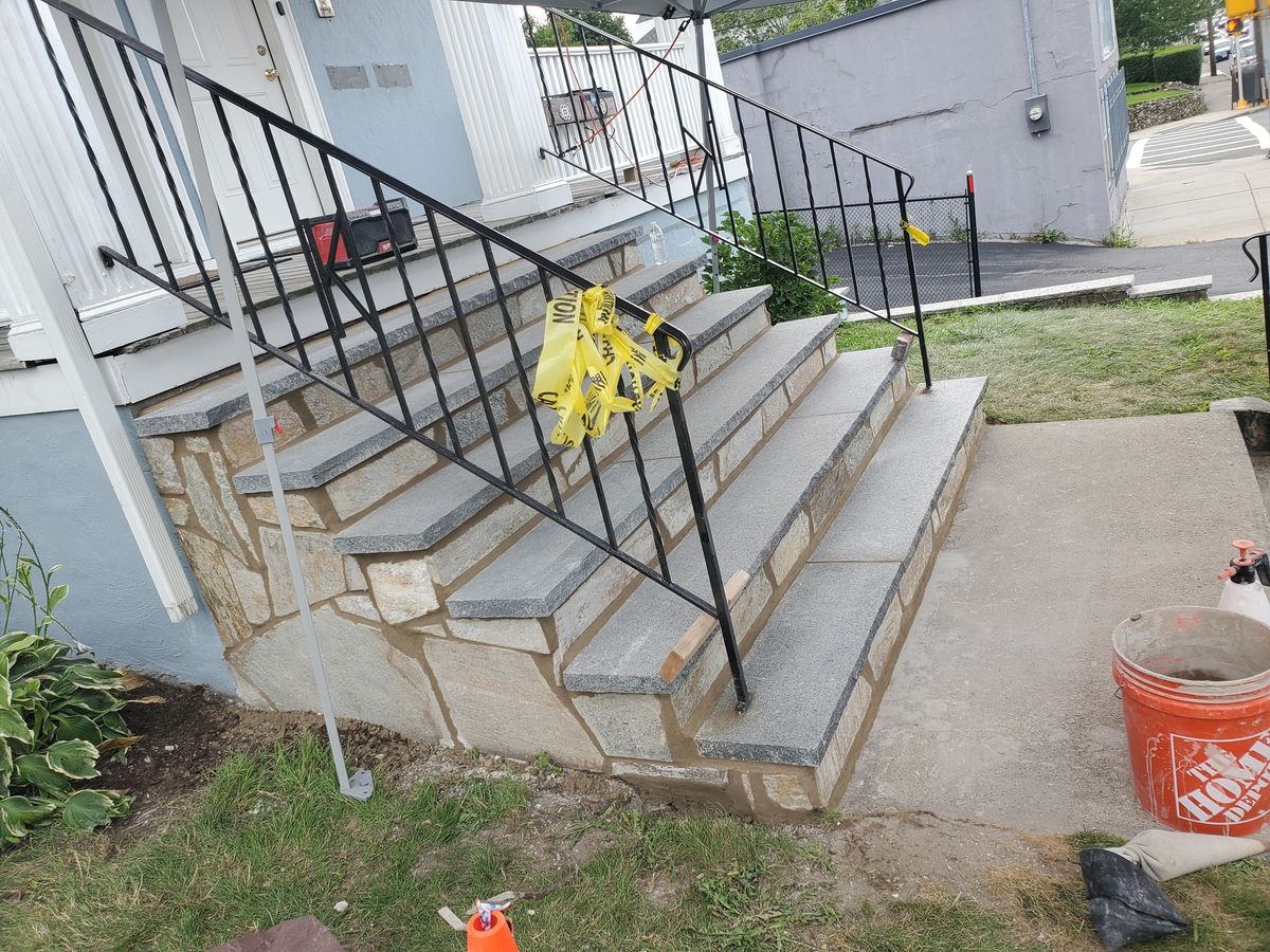 Step Installation for James T. Coughlan Restoration in Brockton, MA