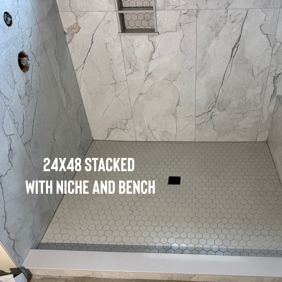 Shower Tiling for A-Otay Constructs in Lawrence County, TN