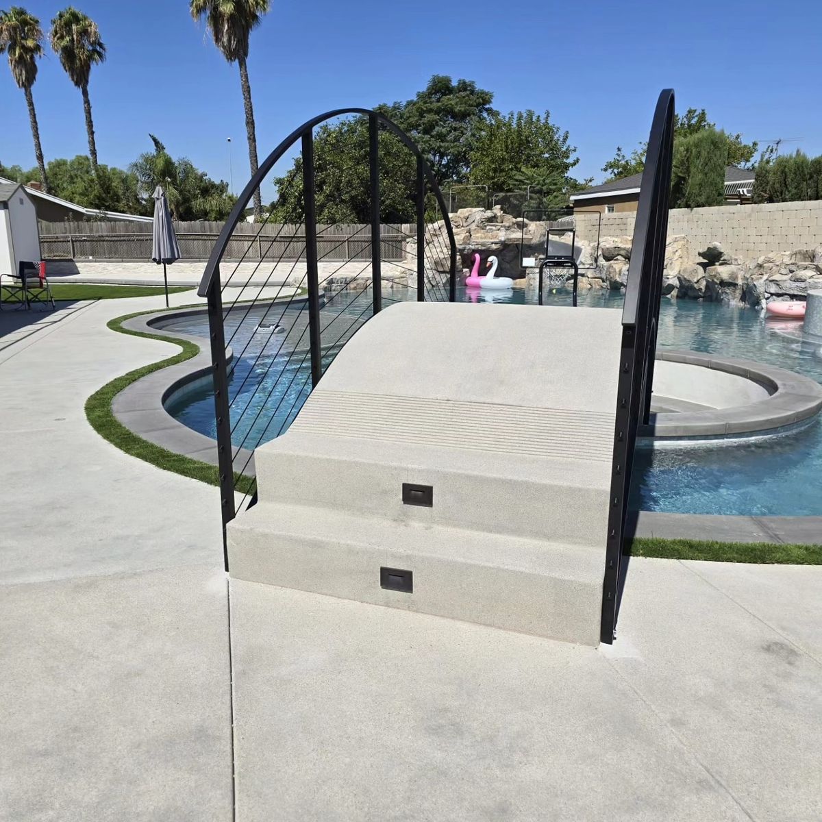 Glass Railing for Precision Iron Solutions in Ontario, CA