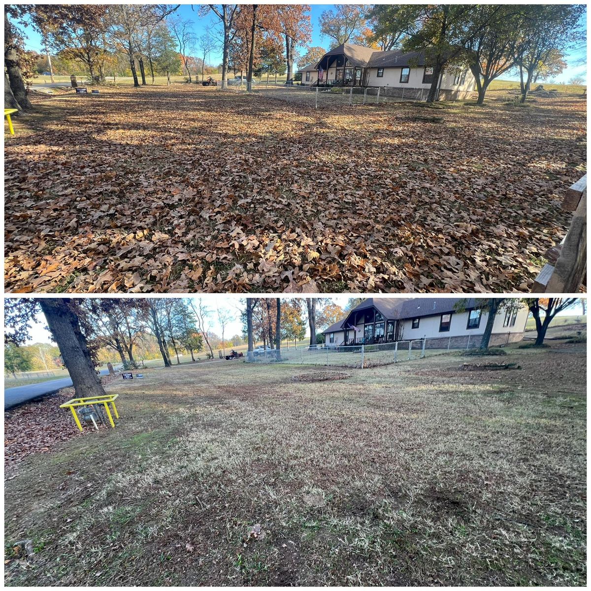 Fall and Spring Clean Up for Sandoval Lawn Care in Muldrow, OK