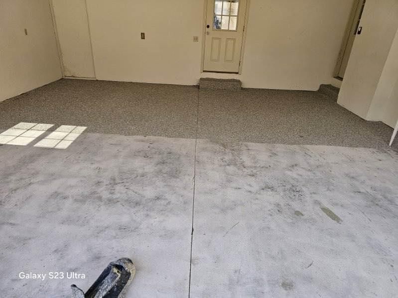 Installation of Beautiful Garage Floors for Drury Concrete Coatings in St. Charles, MO