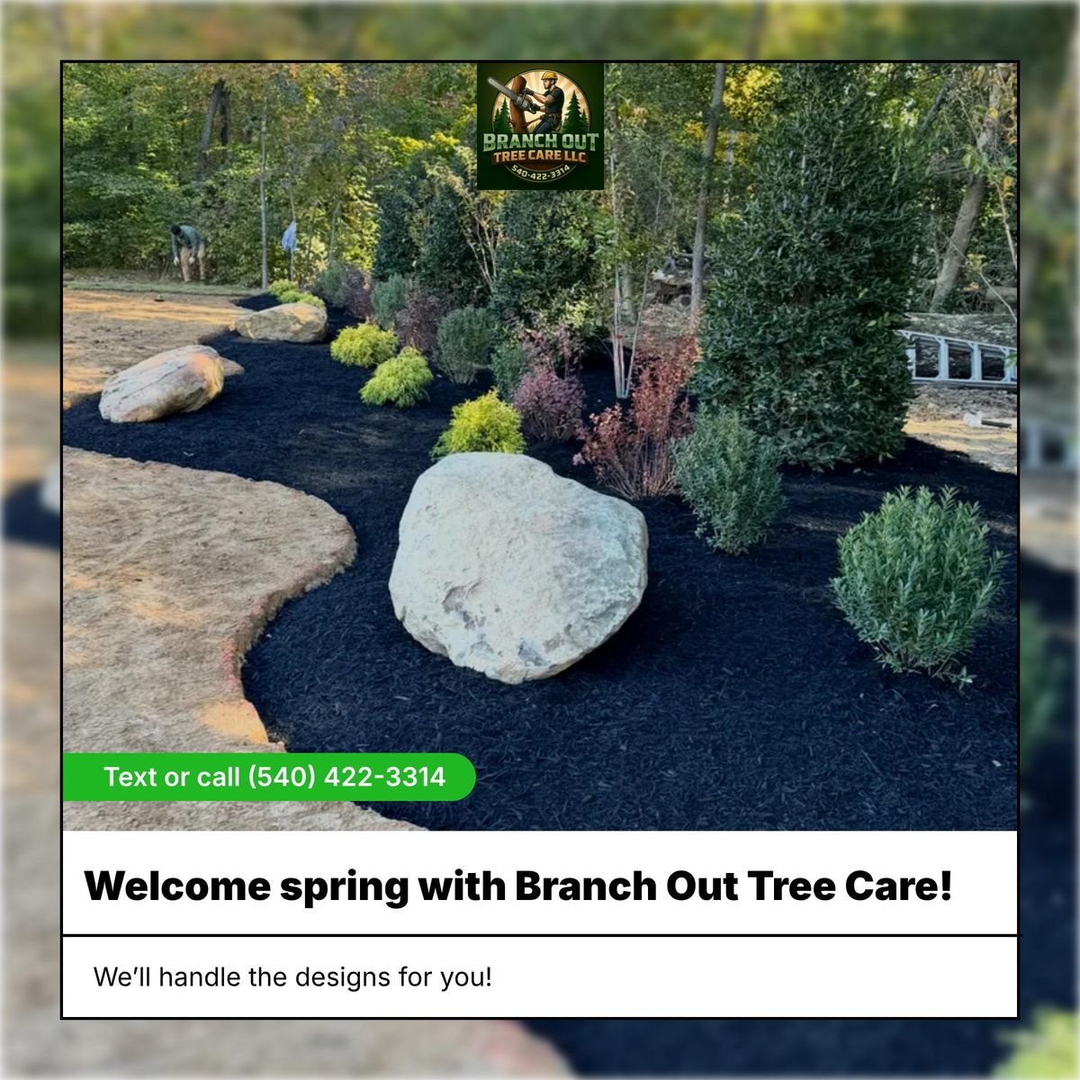 Mulch Installation for Branch Out Tree Care LLC in Fredericksburg, VA