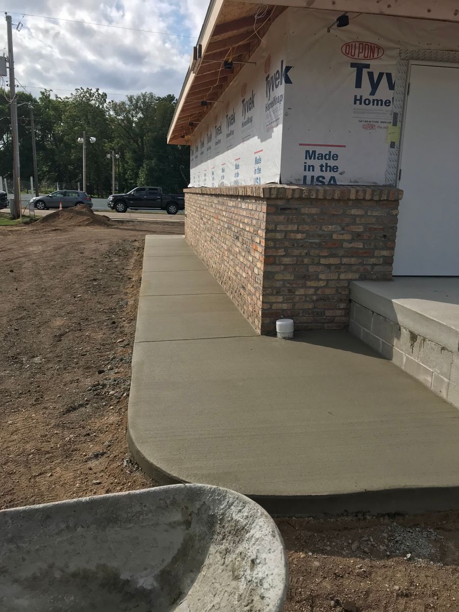 Sidewalk Installation for Karasch Concrete & Masonry in Sartell, MN