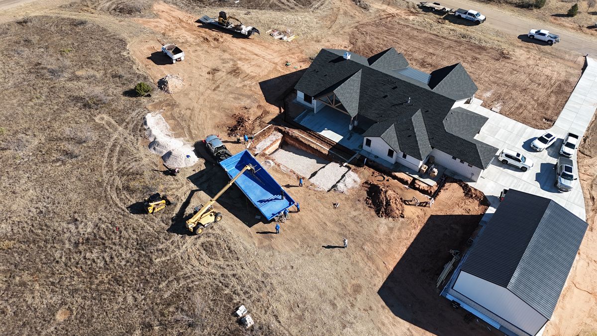 Custom Pool Construction for Cole Landscaping & Pools, LLC in Amarillo, TX