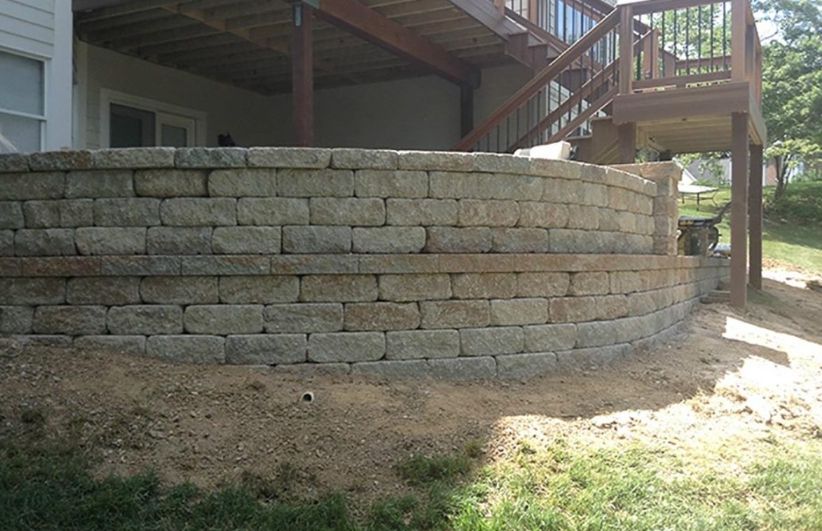 Retaining Wall installation for Arrowhead Masonry LLC  in Washington County, RI