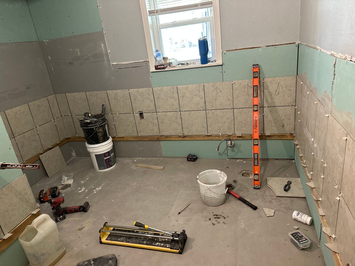 Bathroom Renovation for Jones Construction & Flooring in Bogata, TX