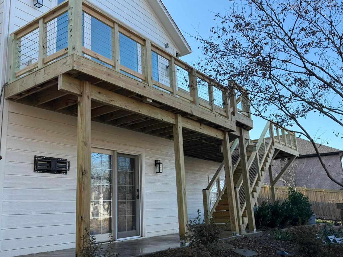 Handrails for Natural State Deck Builders in Pea Ridge, AR