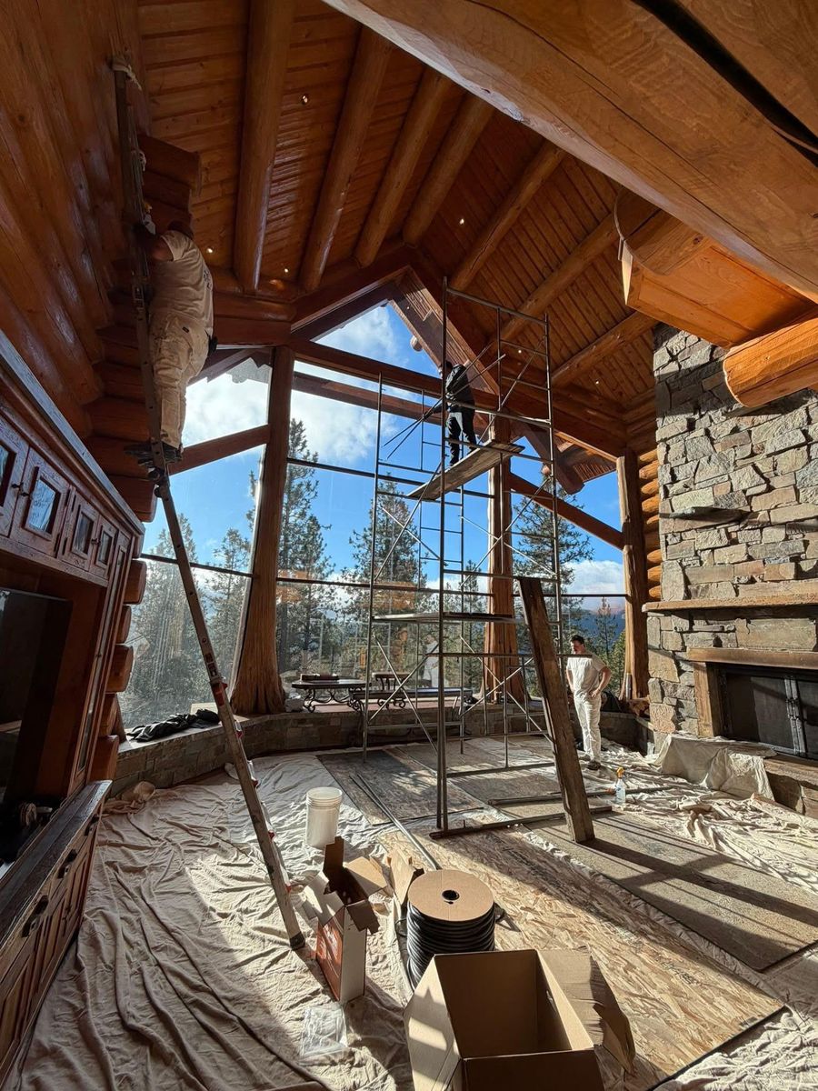 Log Home Chinking for Chewelah Painting in Spokane, WA