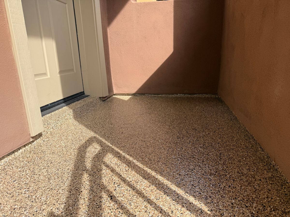 Basement Floor Epoxy Install for Mesa Epoxy Floors in Mesa, AZ