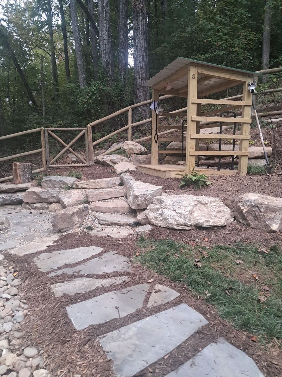 Retaining Wall Construction for Rescue Construction LLC in Marietta, SC