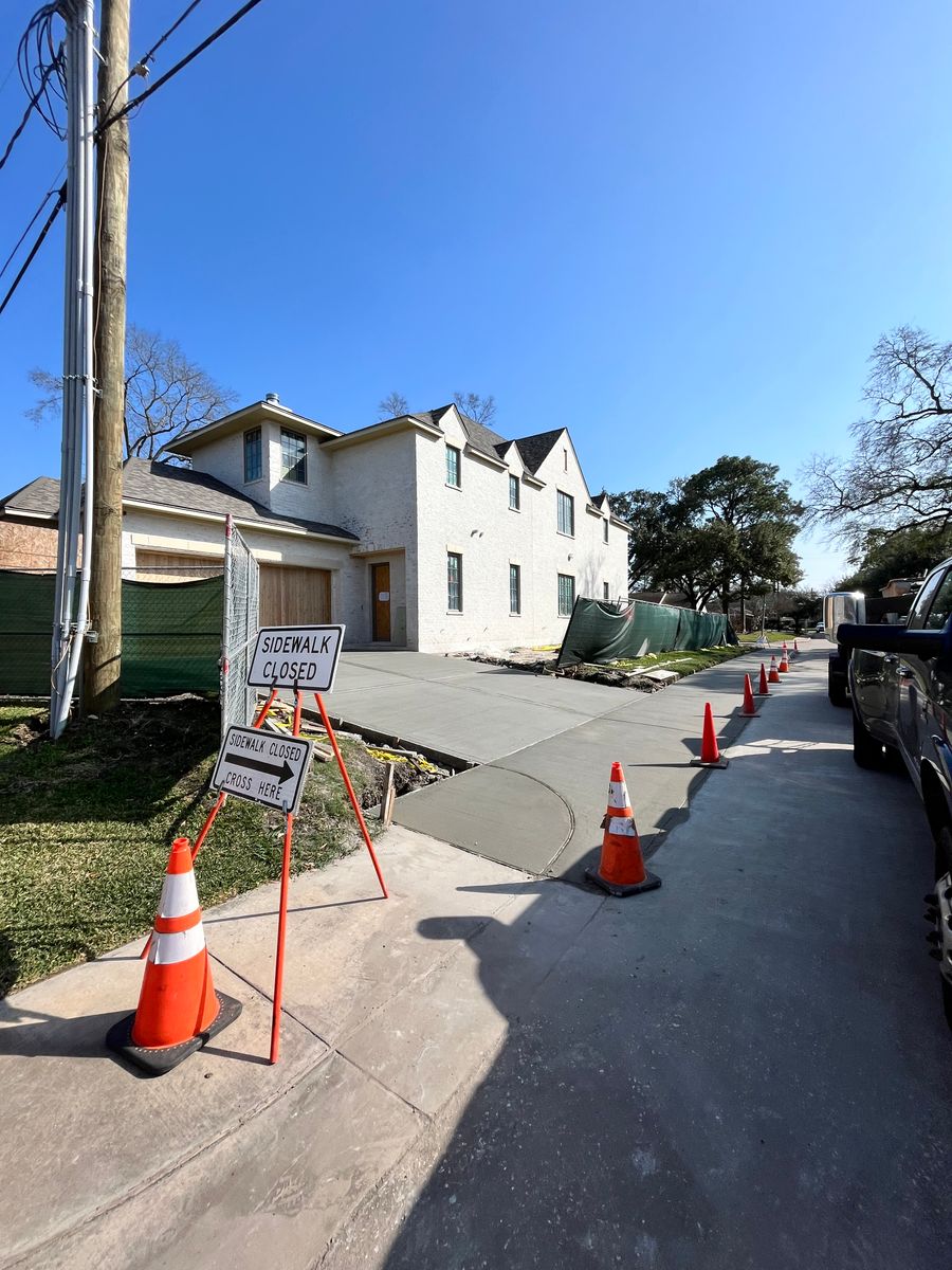 Walkways for BigTex Concrete Construction in Houston, TX