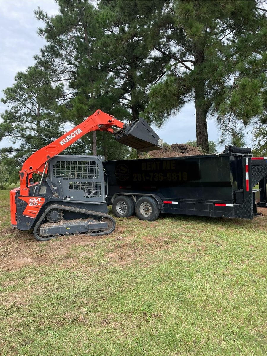 Skid Steer Work for Landers Ranch Services in Anderson, TX