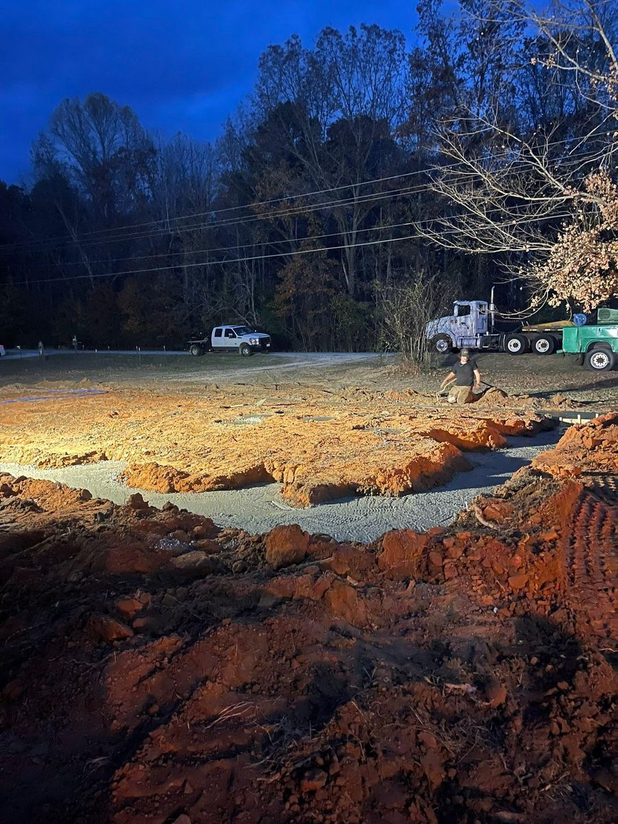 Land Grading for Maness Trucking & Excavation in Lexington, TN