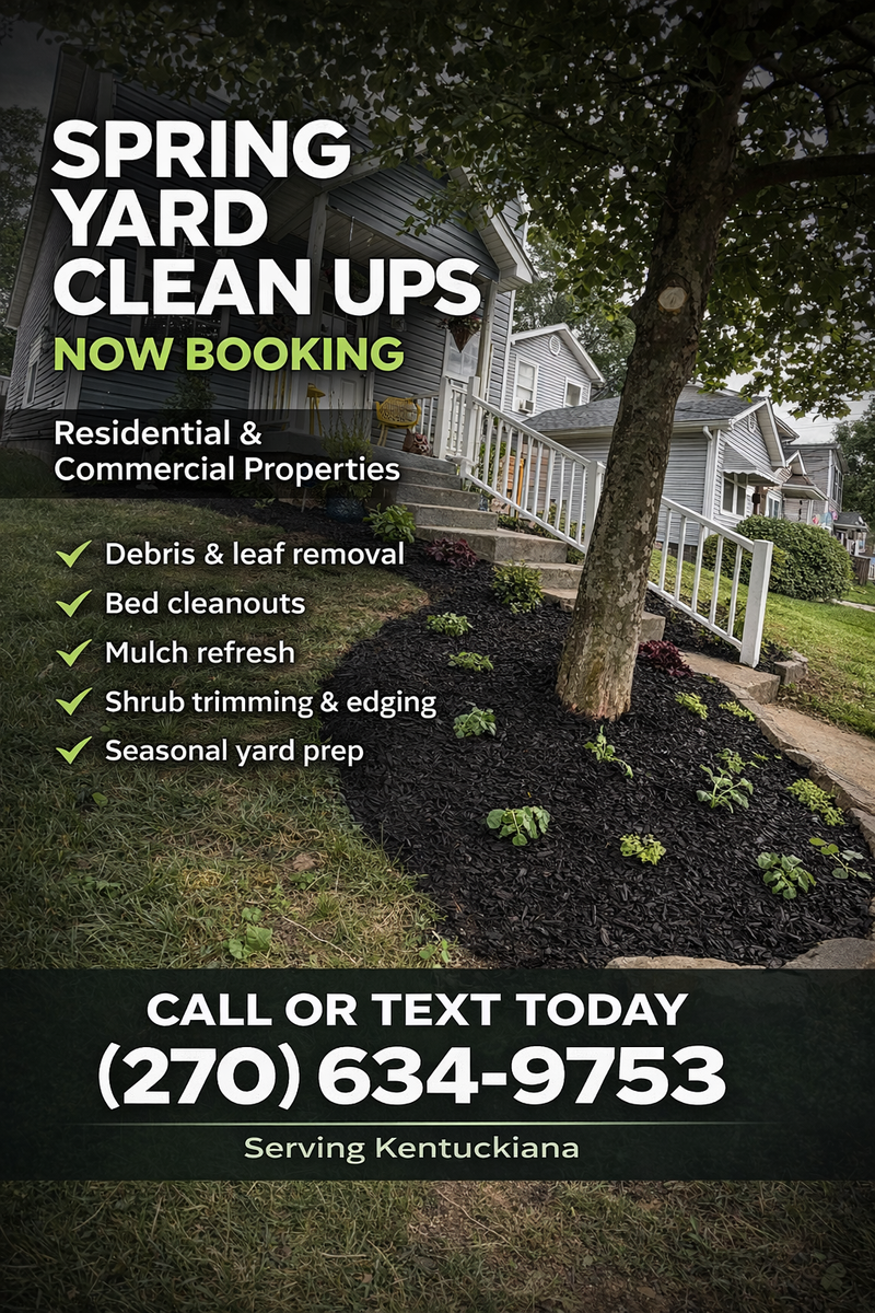 Spring Yard Clean Up for B5’s Painting & General Services in Louisville, KY