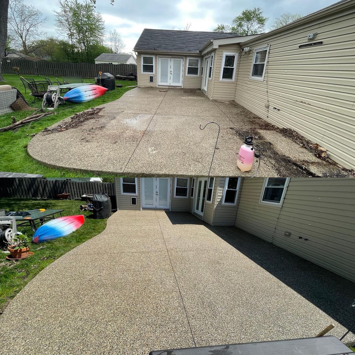 Driveway, Sidewalk and Patio Cleaning for ProTech Pressure Wash LLC in Clinton Township, MI