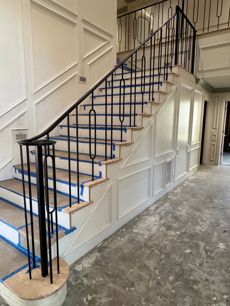 Railing Installation for Mac Stairs in Dallas, TX