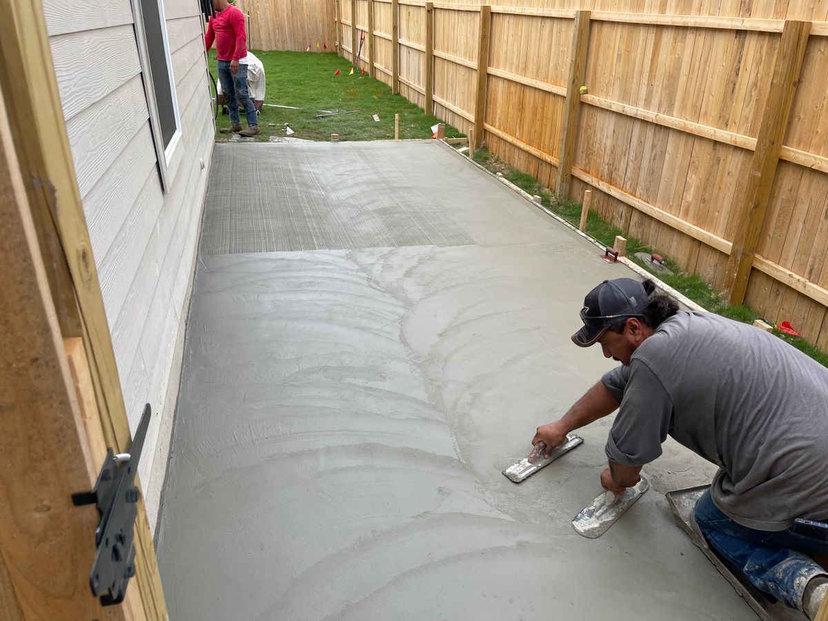 Concrete for DR Landscape in San Antonio, TX