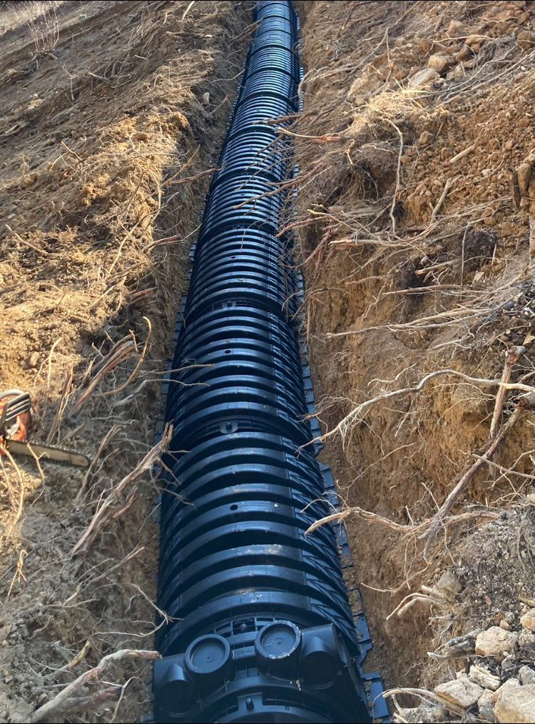 Trenching for Genesis Landworks in Bluff City, TN
