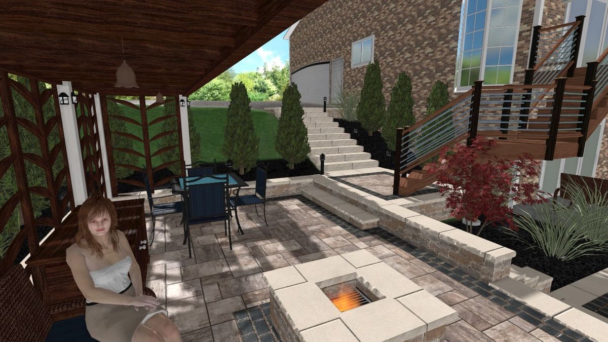 Outdoor Space 3D Renderings for Sunstone Construction in Oakland County, MI