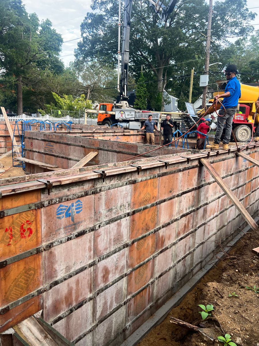 Foundation for Azores Concrete L.T.D. in Port Jefferson Station, NY