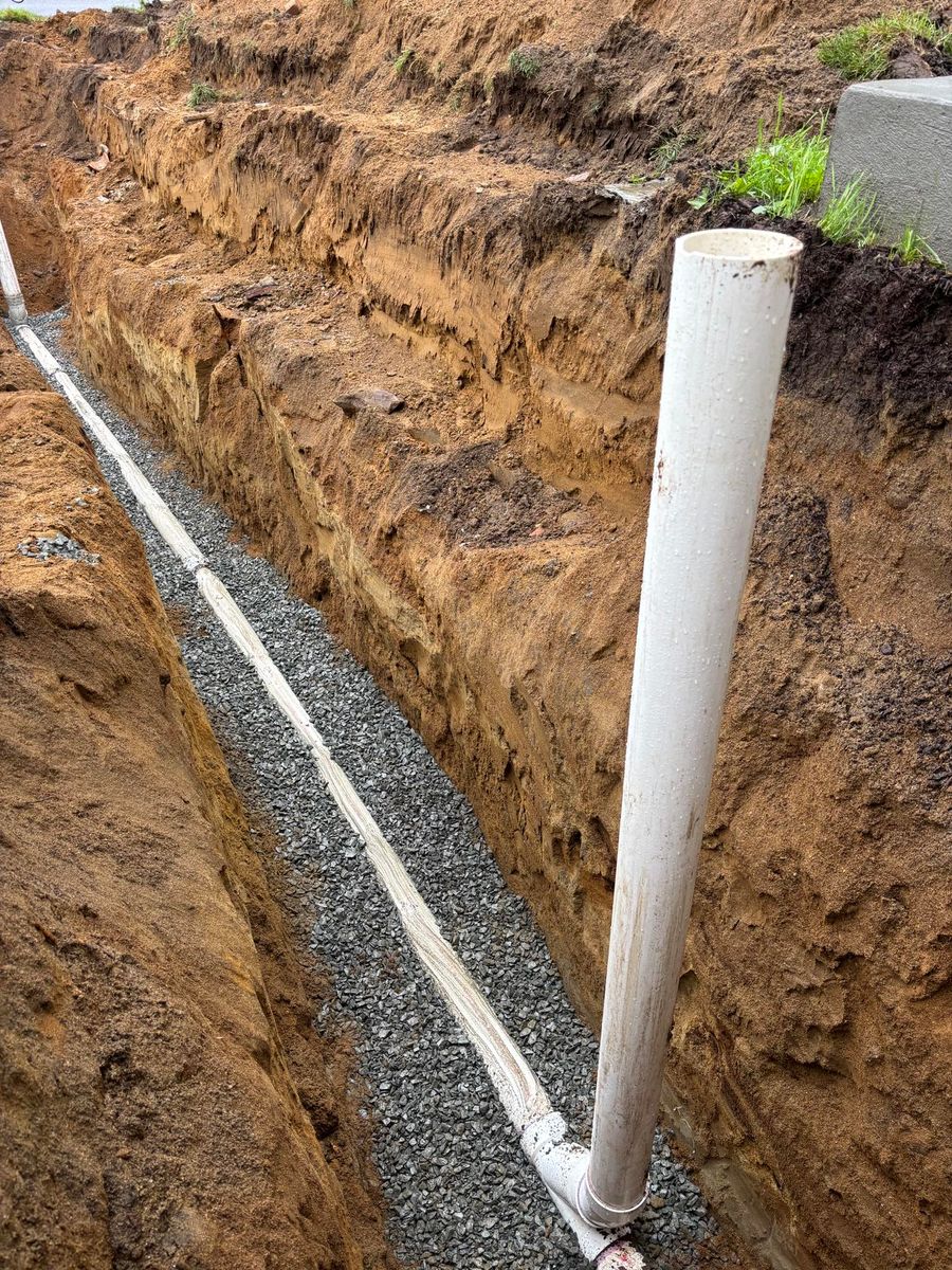 Trenching for A&A Enterprises in Southampton, MA