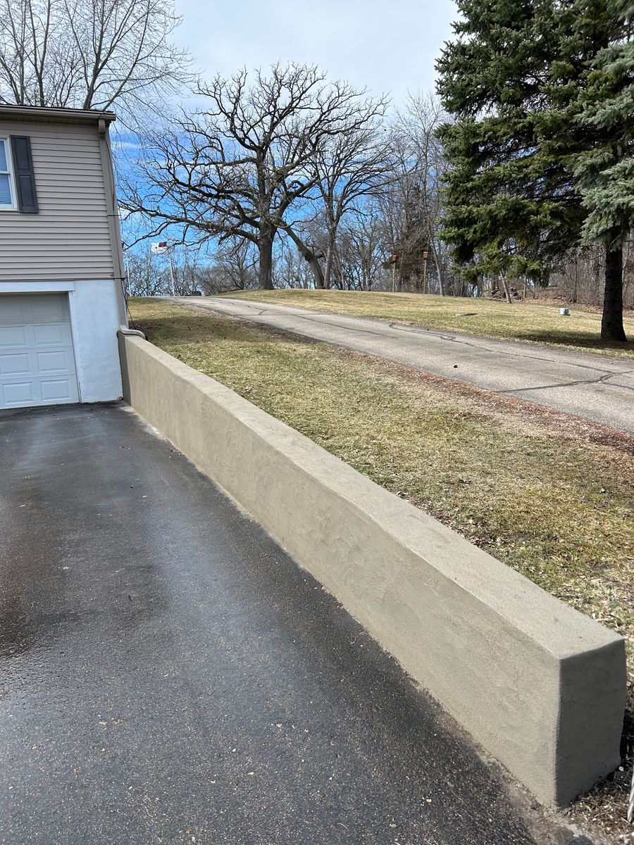 Concrete steps & stoop Installation/ Overcoat repair for Mickelson Concrete LLC  in Webster, MN 