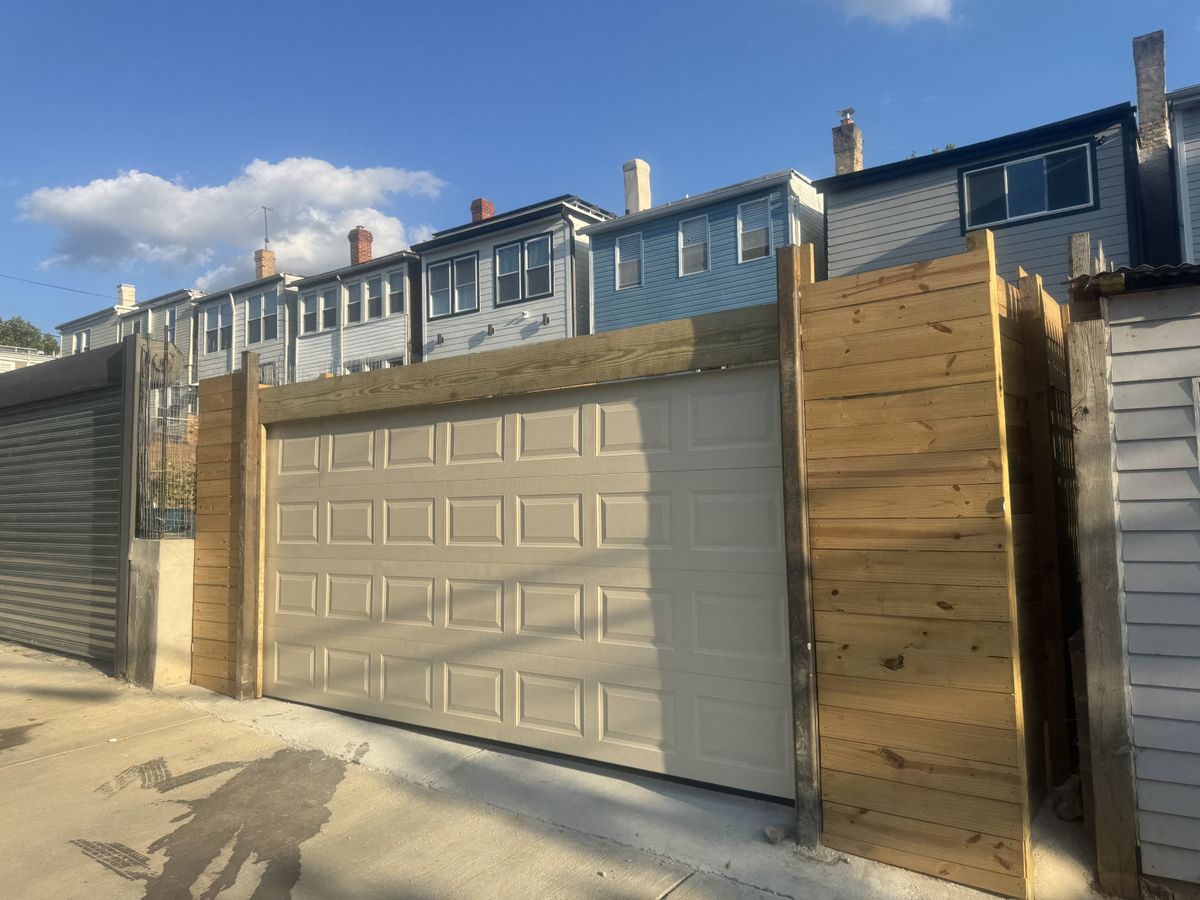 Freestanding Alleyway Garage Doors for JR Garage Door and Services in Charles County, MD