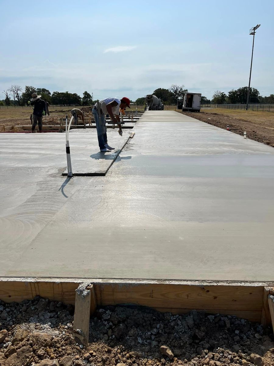 Parking Lot Construction for 4L Concrete Solutions LLC in Bryan-College Station, TX