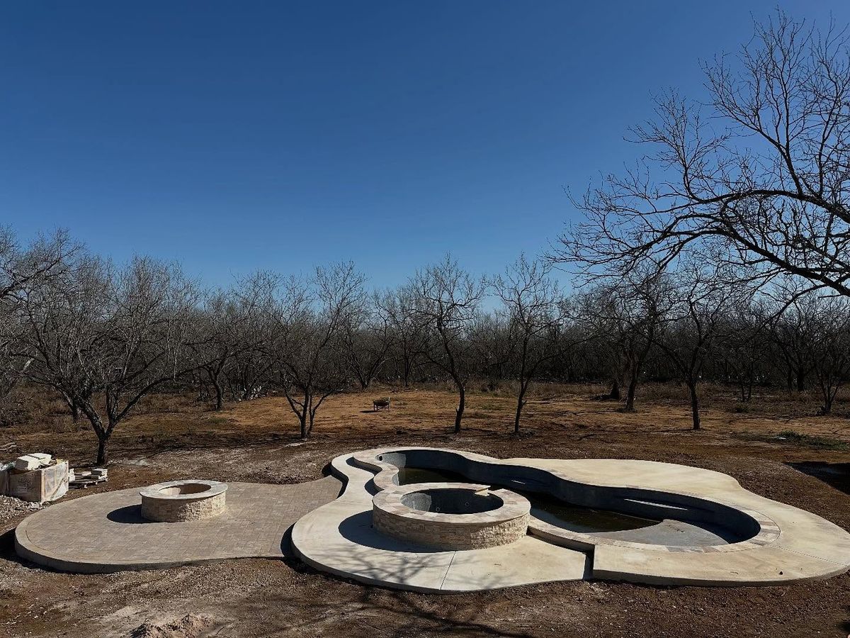 Custom Pool Construction for J & P Construction in Houston, TX