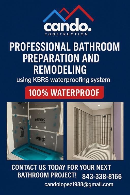 Bathroom Renovation for CANDO Construction LLC in Hilton Head Island, SC