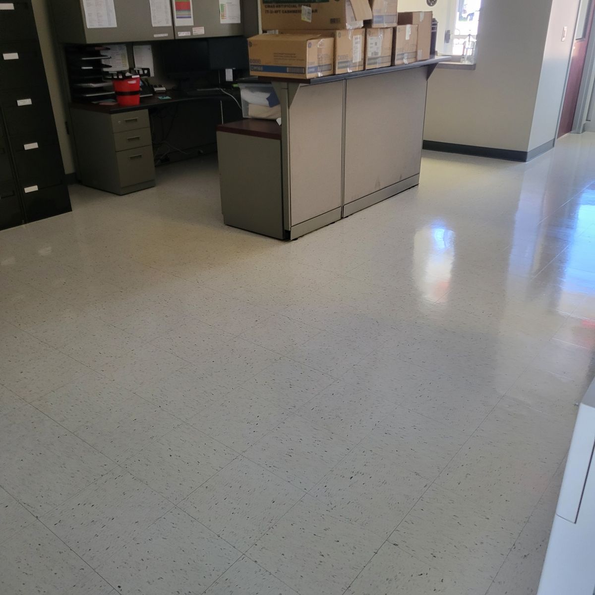 Stripping and Waxing Floors for A Helping Hand Cleaning Service in Lugoff, SC