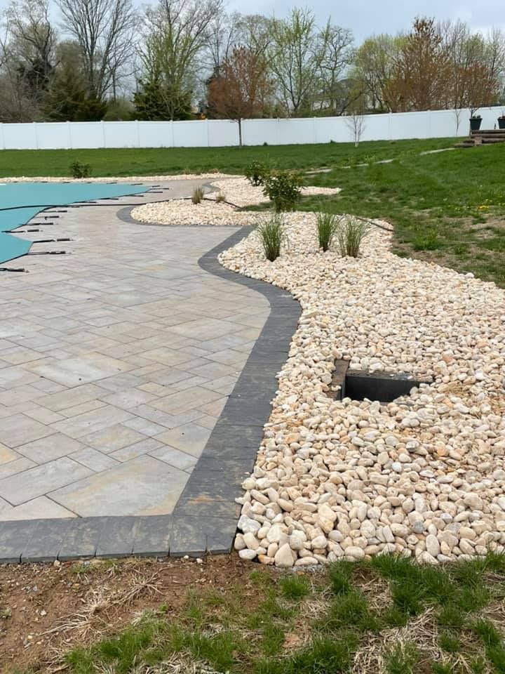 Stamped Concrete Installation for Valley View Landscape Contractors in Flemington, NJ