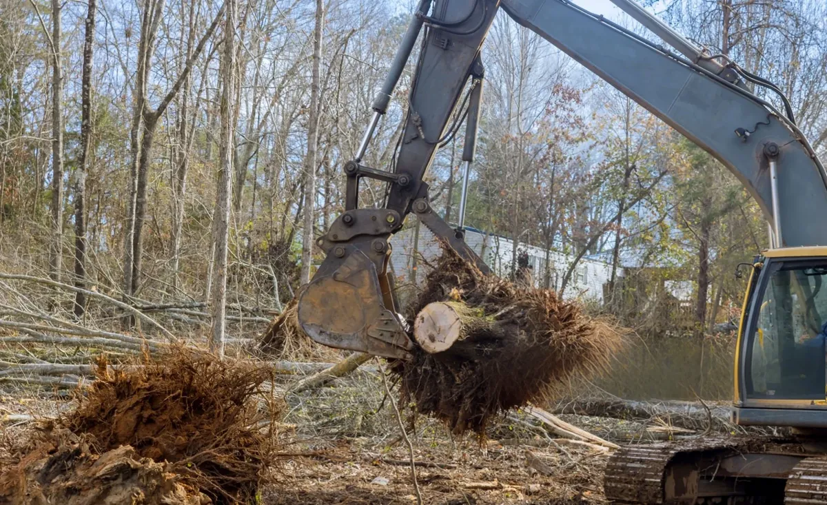 Demolition and tear down for The Gravel Guy in Blairsville, GA