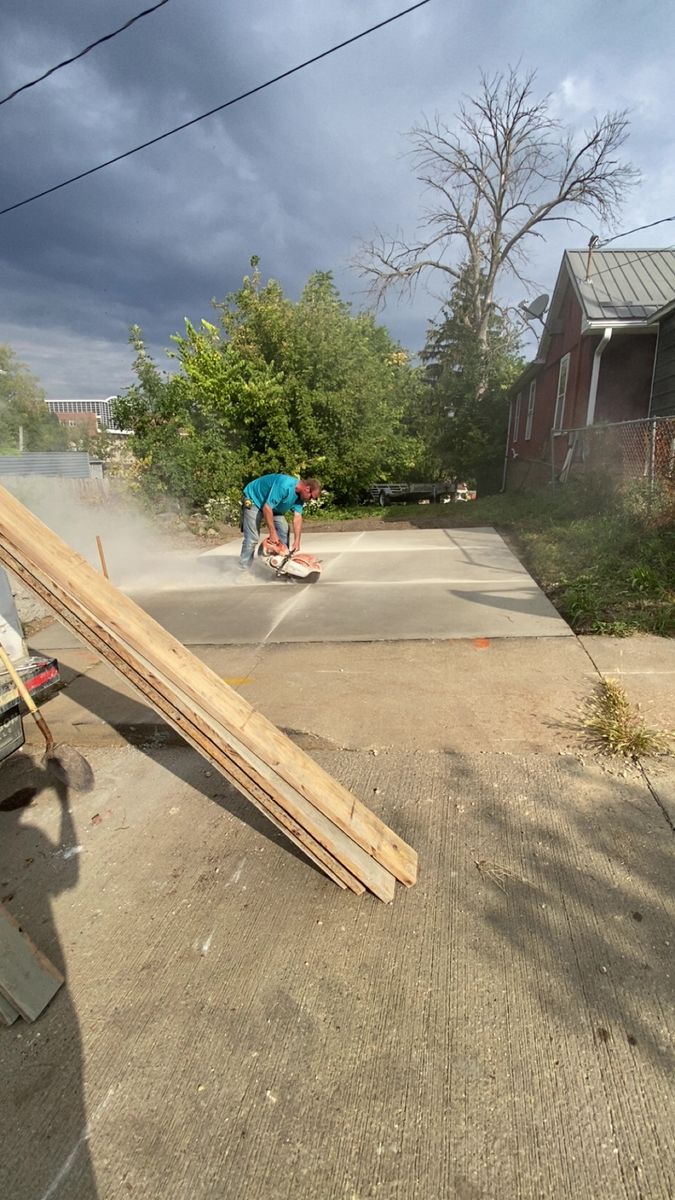 Driveway Install for TDC Excavating in Dubuque, IA