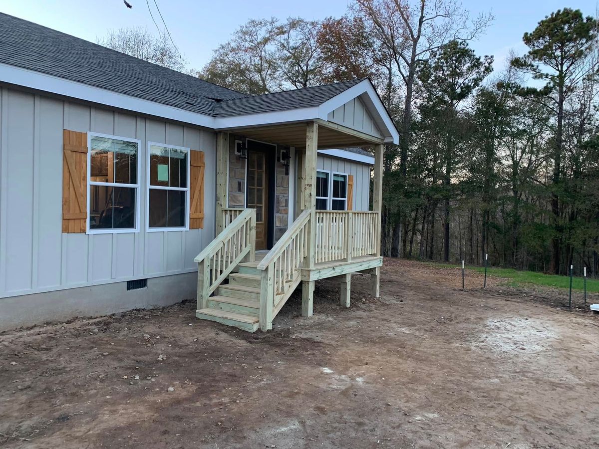 Porches for Stephen's Construction in Wilcox County, GA