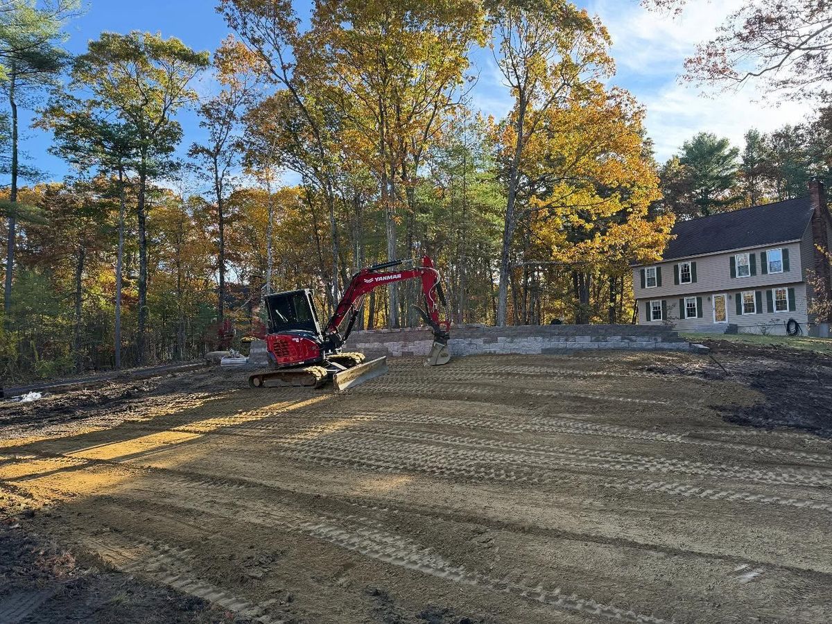 Hardscapes/retaining walls for Triple C’s Excavation in Ashford, CT