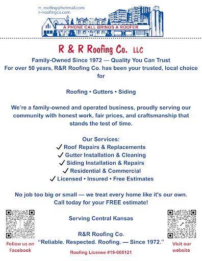 Gutter Installation for R&R Roofing Company in Great Bend, KS