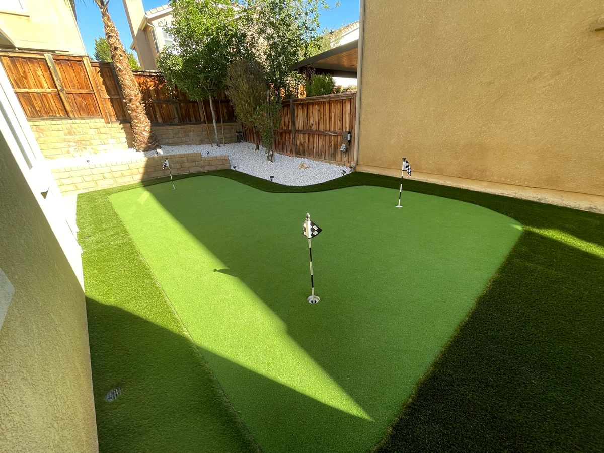 Artificial Turf Installation for Aidan Jade Landscaping in Riverside County, CA