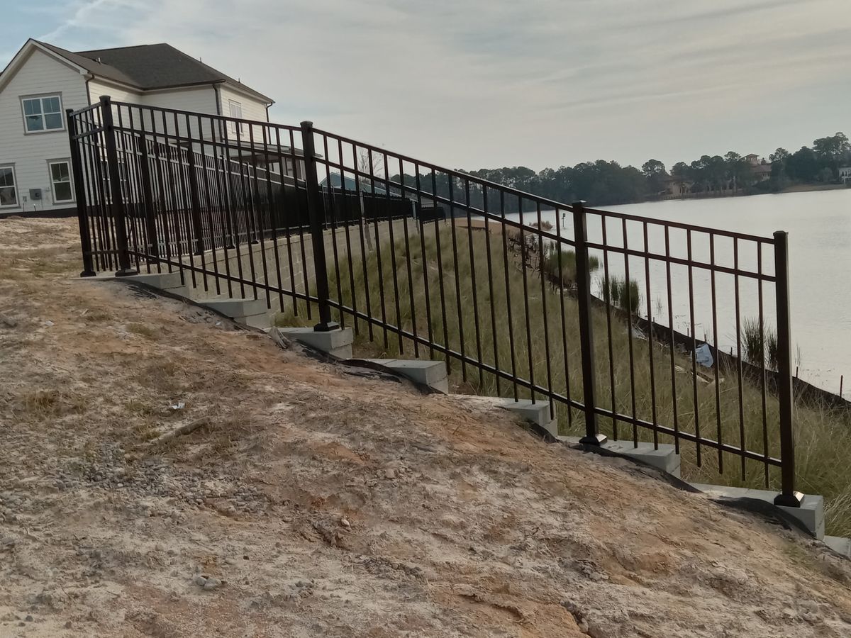 Aluminum Fence Installation for JB Nealy Fence in Elgin, SC